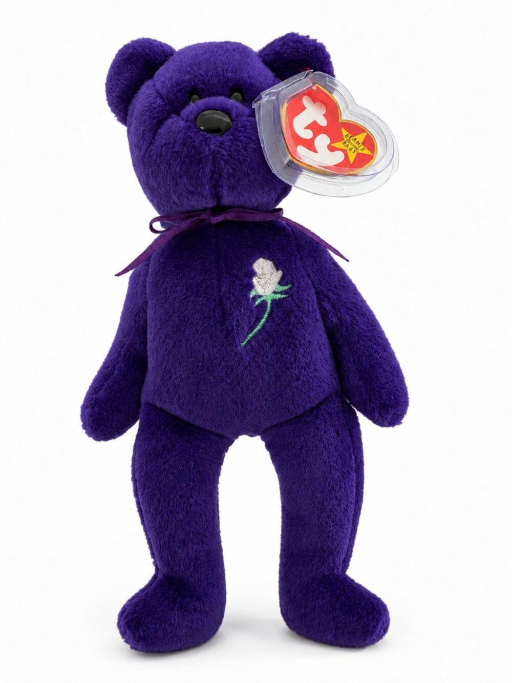 Ty Princess Diana 1997 Beanie Baby Bear With Tag Protector
